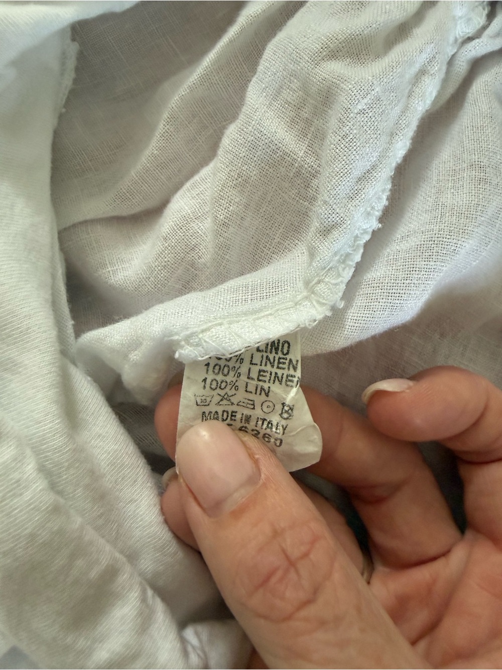 Bohabille Paris White Linen Harem Pants | 100% Linen Made in Italy - Picture 5 of 5